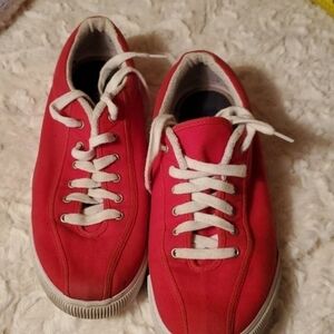 Sperry Top Siders Vintage‎ Sz 8.5 Red Sneakers